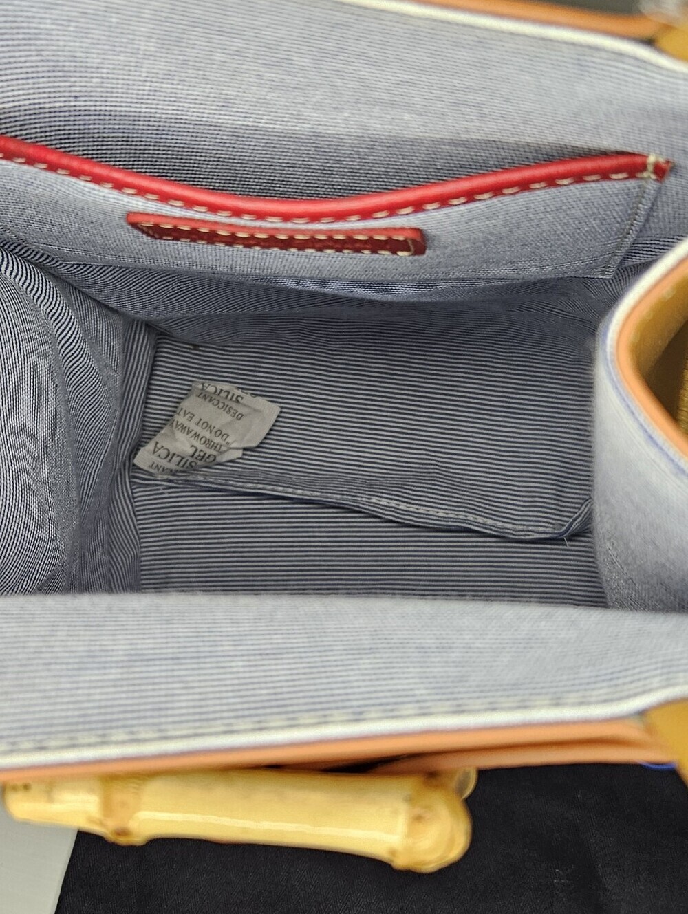 NewJ.McLaughlin Orange Avenue Wicker Straw Handbag Women’sSummer Structured Tote - Picture 8 of 9